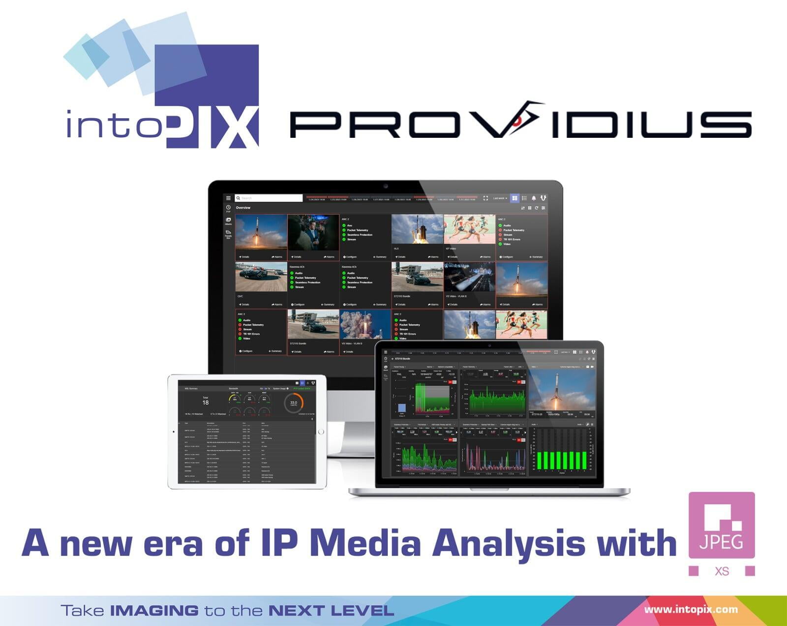 Providius가 판도를 바꾸는 intoPIX JPEG XS 코덱을 추가하여 IP 미디어 분석의 새로운 시대를 예고합니다.